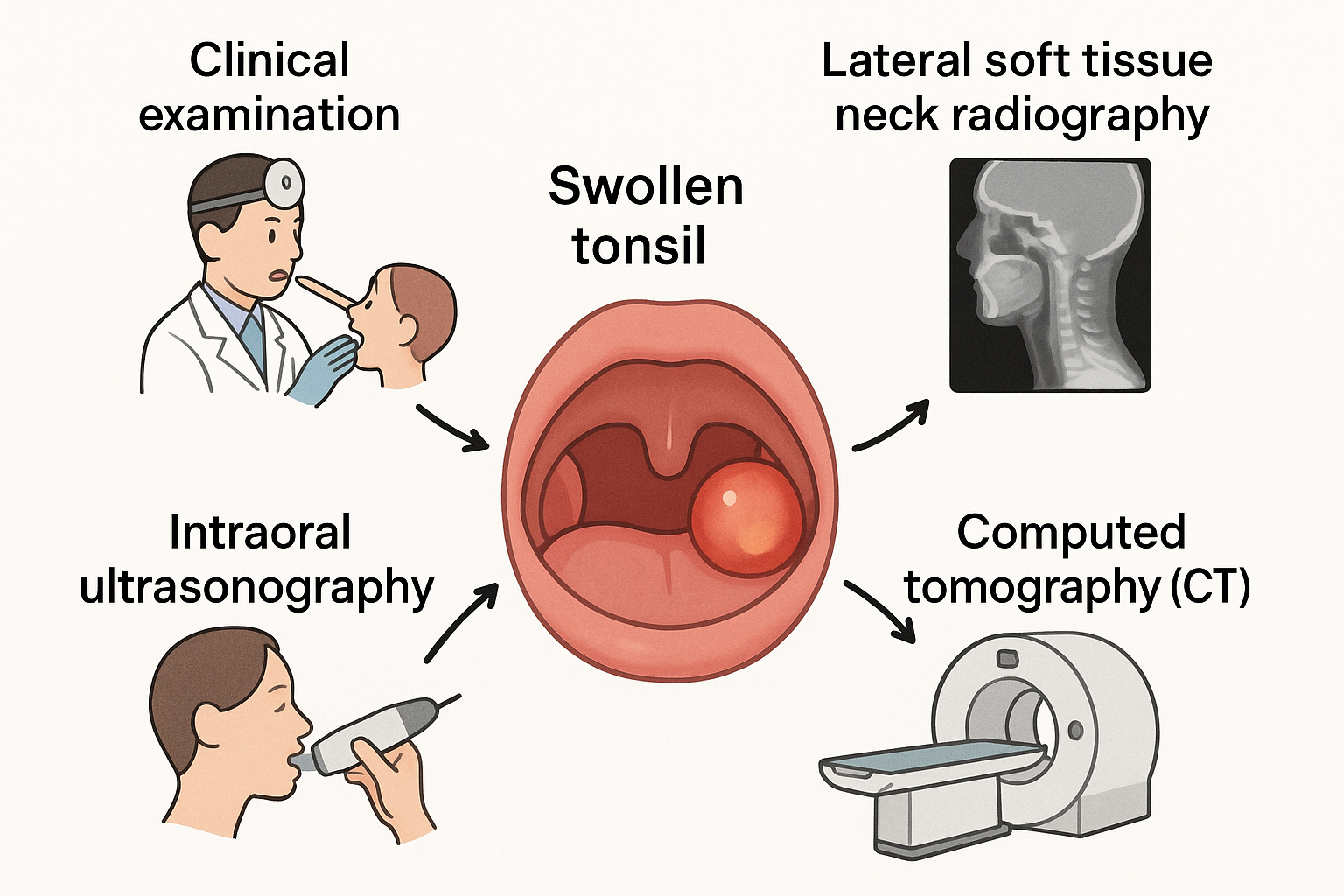 Diagram of diagnosis methods for PTA