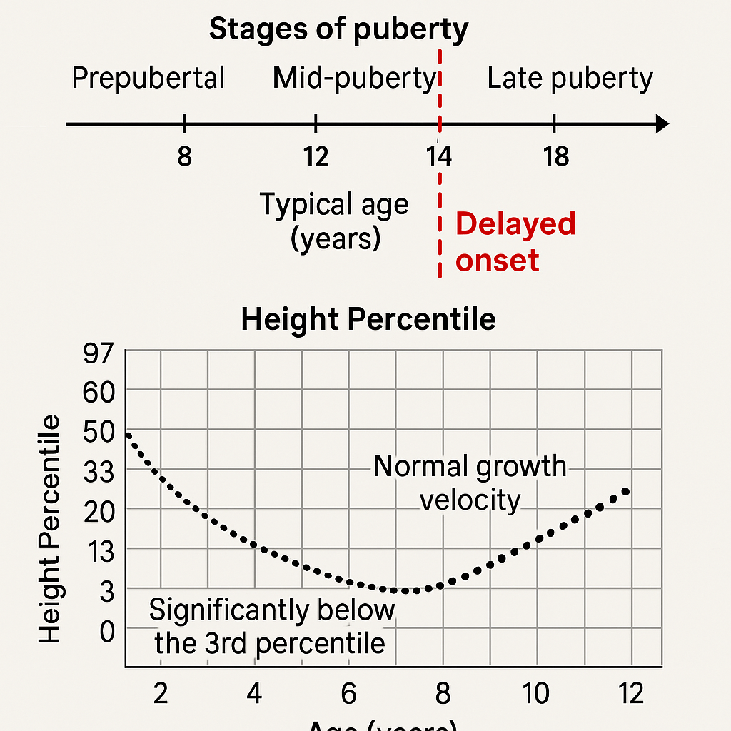 Diagram for growth and pubertal stages