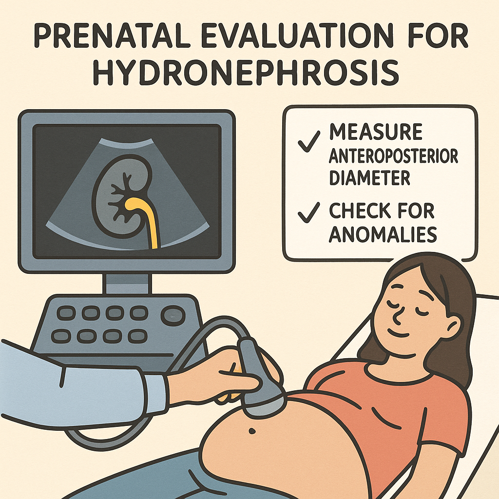 Illustration of prenatal evaluation process